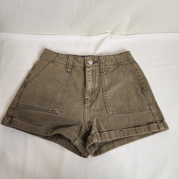 Pacsun Mom Short Olive Green Size 25. Cottage - Picture 1 of 6